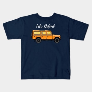 Let's defend { offroader } Kids T-Shirt